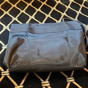 Beautiful black carry bag or book bag.